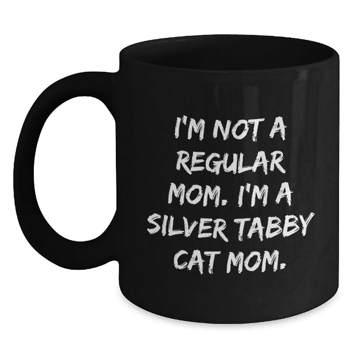 Funny Silver Tabby Cat Mom Mug Gifts from Men to Women for Christmas Unique Presents - Main