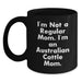 Australian Cattle Dog Mom Funny Christmas Unique Gifts for Her Black Coffee Mug - Main