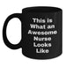 Funny Nurse Gifts from Men to Nurse, Inspirational Black Coffee Mug, Christmas Unique Gifts - Main