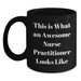 Funny Nursing Gifts for Nurse Practitioners, Gifts from Friends, Black Coffee Mugs for Christmas Unique Gifts - Main