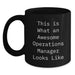 Funny Quotes for Operations Manager, Black Coffee Mug, Gifts from Friends for Operations Manager, This Is What An Awesome Operations Manager Looks Like Christmas Unique Gifts - Main