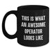 Awesome Operator Gifts for Men, Funny Black Coffee Mugs, Christmas Unique Gifts from Friends, Operator Mug - Main