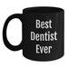 Funny Quotes for Dentists Black Coffee Mug Gifts from Family to Dentist Friends at Christmas - Main