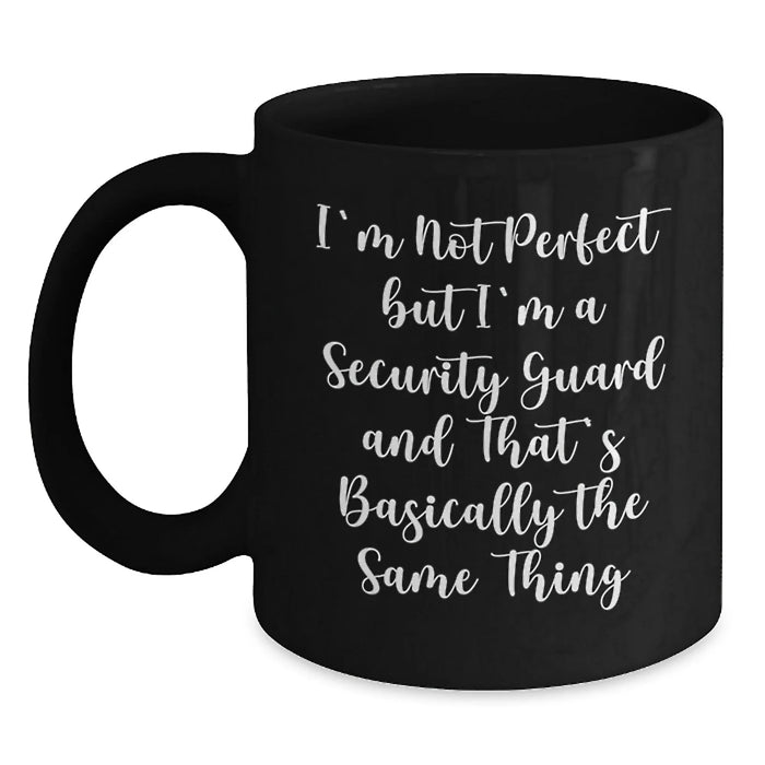 Security Guard Humor Gifts from Friends, Funny Coffee Mug for Security Guards, Birthday Unique Gifts for Men, Women, Coworkers, Family - Main