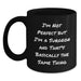 Funny Surgeon Gifts for Men, Unique Birthday Unique Gifts from Friends to Surgeons, Black Coffee Mug, 'I'm Not Perfect But I'm A Surgeon And That's Basically The Same Thing' - Main