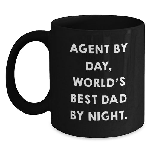 Agent Agent Gifts from Men to Agent, Funny Black Coffee Mug, Birthday Unique Gifts - Main