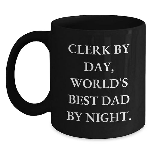 Cute Clerk Gifts from Family for Christmas Unique Best Dad Mugs - Main