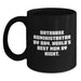 Database Administrator Gifts - Funny Quote Black Coffee Mug, Perfect for World's Best Mom by Night, Christmas Unique Gifts from Family to Database Administrator - Main