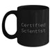 Funny Scientist Gifts for Men Women Friends Family - Gifts from Men Women Friends Family for Christmas Unique Scientist Black Coffee Mug - Main