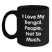 Bengal Cat Lover Gifts from Friends and Family - Funny Quote Black Coffee Mug, Christmas Unique Presents for Bengal Cat Enthusiasts and Coffee Lovers - Main