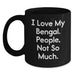 Funny Bengal Cat Black Coffee Mug Gifts from Friends for Bengal Cat Enthusiasts at Christmas Unique Gifts - Main