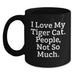 Funny Tiger Cat Black Coffee Mugs Funny Tiger Cat Gifts for Christmas Unique Gifts from Friends - Main