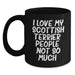 Funny Scottish Terrier Dog Lover Gifts for Men, Unique Black Coffee Mugs for Christmas Unique Gifts from Friends, Family, or Coworkers - Main