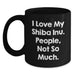 Funny Shiba Inu Dog Gifts from Men to Women - Black Coffee Mug for Shiba Inu Lovers, Christmas Unique Gifts - Main