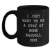 Funny Ragdoll Cat Gifts for Men, Women, Friends, Coworkers, or Family on Birthday Unique Gifts from Mom - I Just Want To Be A Stay At Home Ragdoll Mom Black Coffee Mug - Main