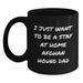 Funny Afghan Hound Dog Gifts for Men from Men - 'I Just Want To Be A Stay At Home Afghan Hound Dad' Black Coffee Mug, Perfect Christmas Unique Presents - Main