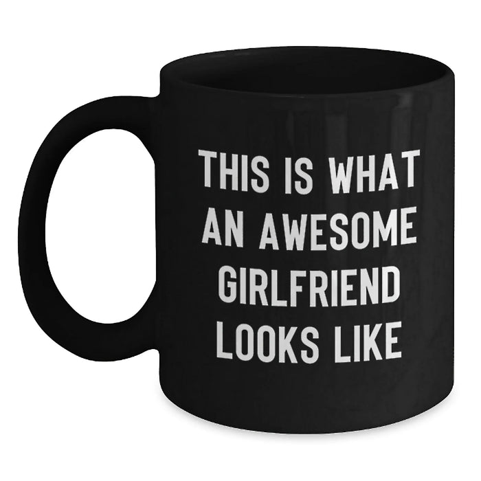 Gifts for Sweetheart - Funny Black Coffee Mug - This Is What An Awesome Sweetheart Looks Like, Black Coffee Mugs Gifts from Men to Sweetheart, Birthday Unique Gifts - Main