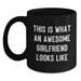 Gifts for Sweetheart - Funny Black Coffee Mug - This Is What An Awesome Sweetheart Looks Like, Black Coffee Mugs Gifts from Men to Sweetheart, Birthday Unique Gifts - Main