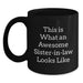 Funny Sister-in-law Gifts from Men, Women, Friends, or Family - This Is What An Awesome Sister-in-law Looks Like Birthday Unique Gifts for Sister-in-law - Main