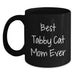 Funny Tabby Cat Gifts for Tabby Cat Mom Ever - Best Birthday Unique Gift from Family, Friends, or Coworkers - Black Coffee Mug - Main