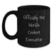 Fun Inspirational Gifts for Executive Friends and Family - Officially The World's Coolest Executive Quote Black Coffee Mug, Gifts from Men to Executive Colleagues - Main