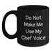 Funny Chef Quote Black Coffee Mug Gifts for Chef Birthday, Gifts from Family to Friends - Main