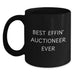 Funny Auctioneer Gift, Best Effin' Quote, Christmas Unique Mugs for Auctioneers, Black Coffee Mug Gifts from Friends, Perfect for Auctioneer Men and Women - Main