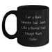 Funny Band Director Gifts - 'I Am A Band Director Dad' Black Coffee Mug, Perfect for Christmas Unique Gifts from Dad to Band Director Men - Main