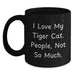 Funny Tiger Cat Lover Gifts from Friends and Family for Men and Women Black Coffee Mug for Christmas Morning - Main