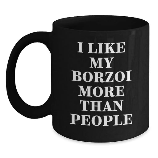 Borzoi Dog Lovers Gifts Funny Quote Coffee Mugs from Friends, Gifts for Borzoi Dog Enthusiasts on Birthday - Main