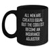 Funny Insurance Adjuster Gifts, Black Coffee Mug for Birthday with 'All Men Are Created Equal But The Coolest Become An Insurance Adjuster' Quote, Gifts from Friends, Gifts for Insurance Adjuster - Main