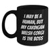 Funny Cardigan Welsh Corgi Dog Gifts for Men and Women - Cardigan Welsh Corgi Dog Black Coffee Mug Gifts from Friends and Family for Birthday Unique - Main