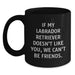 Funny Labrador Retriever Dog Gifts from Friends for Birthday - If My Labrador Retriever Doesn't Like You, We Can't Be Friends. Black Coffee Mug - Main