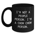 Chow Chow Dog Lovers Funny Quote Black Coffee Mug, Gifts from Friends for Chow Chow Dog Owners on Birthday, Unique Gift - Main