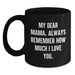 Funny Mama Gifts from Men, Inspirational Black Coffee Mug - Christmas Unique Gifts for Mama - Main