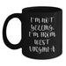 West Virginia Enthusiast Gifts from Friends for Men and Women, Funny Black Coffee Mug, Birthday Unique - Main