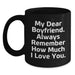 Funny Love Quotes Black Coffee Mugs Gifts from Women to Sweetheart for Christmas - Main