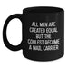 Funny Mail Carrier Gifts from Men - Black Coffee Mug for Mail Carrier on Birthday - Main