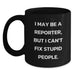 Funny Reporter Gifts for Men Funny Coffee Mugs from Friends for Christmas Morning - Main