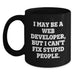 Funny Web Developer Gifts from Friends and Family for Christmas Unique Black Coffee Mug - Main