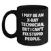 Funny X-Ray Technician Christmas Unique Gifts from Friends for X-Ray Technician Men Black Coffee Mug - Main