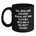 Funny Security Guard Gifts for Men from Family, Unique Black Coffee Mugs for Security Guard Enthusiasts at Christmas - Main