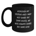 Funny Stepdad Gifts from Men - 'Although My Stepdad And I May Not Share The Same Blood, We Will Always Share The Same Love' Christmas Unique Gifts for Him - Main