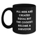 Funny Surveyor Gifts from Men to Friends, Unique Black Coffee Mug for Surveyor Enthusiasts, Inspirational Christmas Unique Gifts - Main