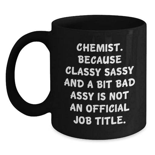 Funny Chemist Black Coffee Mugs Gifts from Friends and Family for Christmas Unique Presents - Main