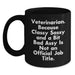 Funny Veterinary Christmas Unique Gifts from Friends for Veterinarians Black Coffee Mug - Classy, Sassy, and a Bit Fearless - Main