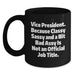 Funny Vice President Gifts from Men or Women, Black Coffee Mugs for Vice President, Valentine's Unique Gifts for Friends or Coworkers - Main