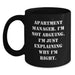 Funny Apartment Manager Gifts - Black Coffee Mug for Friends, Quotes for Men, Gifts from Coworkers, Best Christmas Unique Gifts - Main