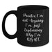 Funny Painter Gifts for Christmas - Black Coffee Mug 'Painter. I'm Not Arguing. I'm Just Explaining Why I'm Right.' - Ideal Gift from Friends to Family - Main