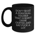 Gifts for Personal Trainers - Funny Black Coffee Mugs for Christmas Unique Gifts from Friends and Family - 11oz or 15oz Ceramic Mug with Funny Quote - Main